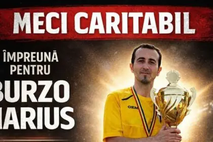 Meci caritabil in Targu Lapus, Maramures