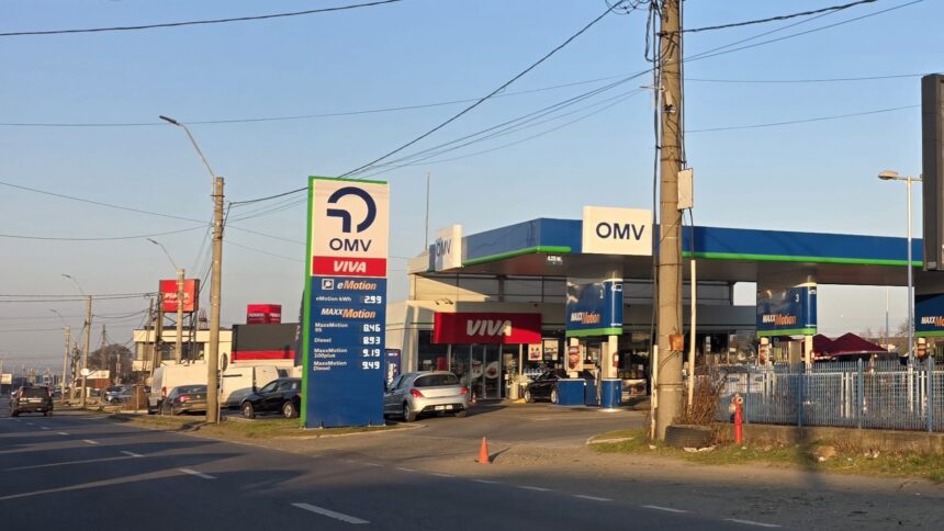 Stație OMV din Baia Mare, imagine ilustrativă pentru discuțiile despre carburanți și posibilă penurie de combustibil